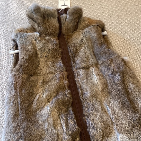 Tyler Boe Brown Fur Vest (new with tags!) - Picture 3 of 5
